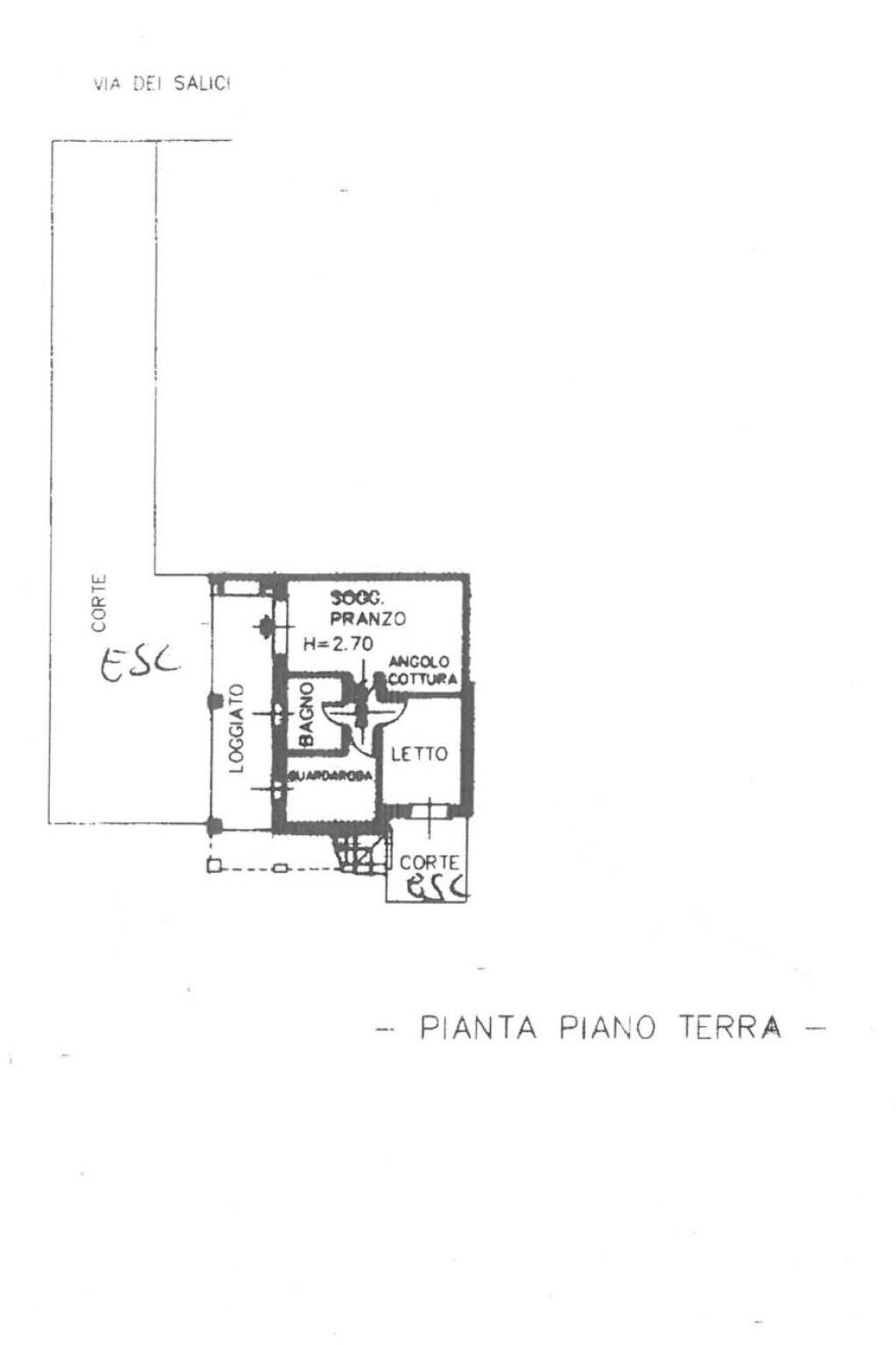 Three-room apartment viale dei Salici, Ravenna (neighborhood Porto Corsini) - floor plans 1