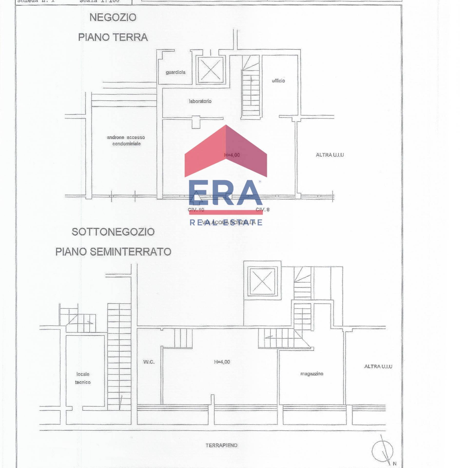 Foto 9 - Locale Commerciale Via Acqua Donzella, Roma - planimetria 1