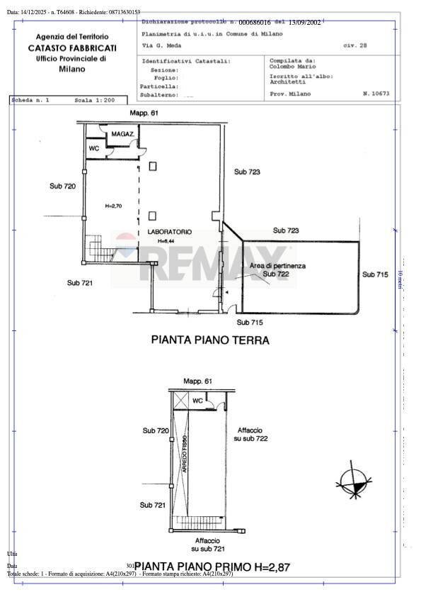 Pianta 2D - Loft Via Meda
 
28, Milano - planimetria 1