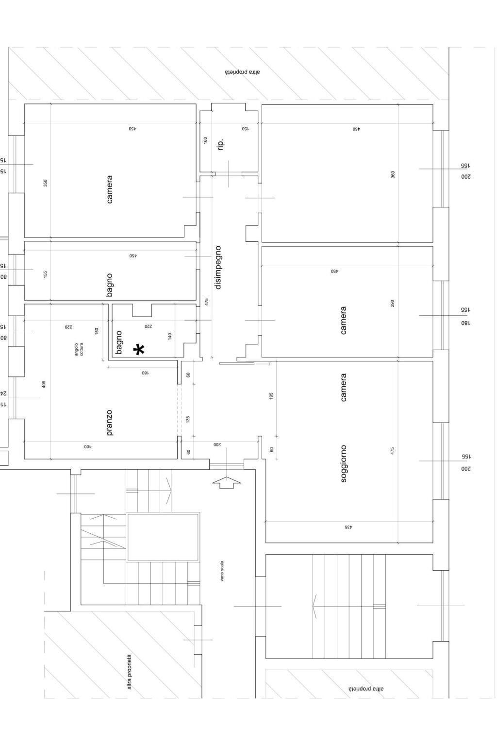 Appartamento via Benedetto Croce, 1, Pinerolo - planimetria 1