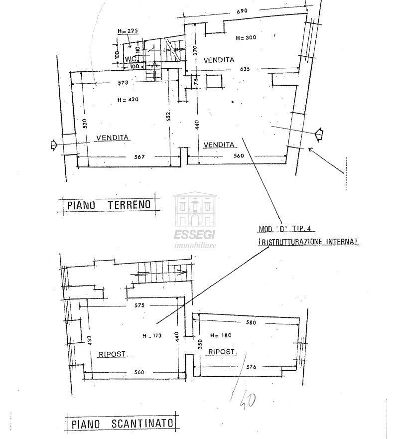 UF04012.png - Locale Commerciale Via Fillungo, Lucca - planimetria 1