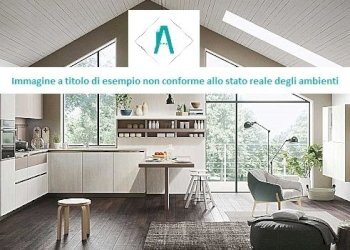 cucina con logo e scritta.jpg - Appartamento Via Santa Maria 40, Oleggio - foto 3