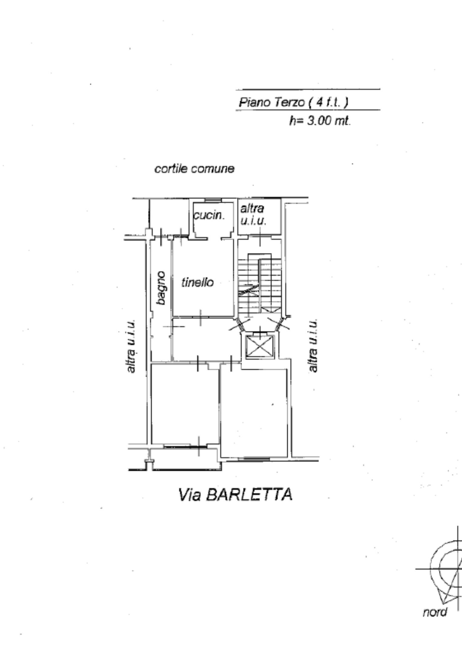 Three-room apartment Via Barletta 125, Torino - floor plans 1