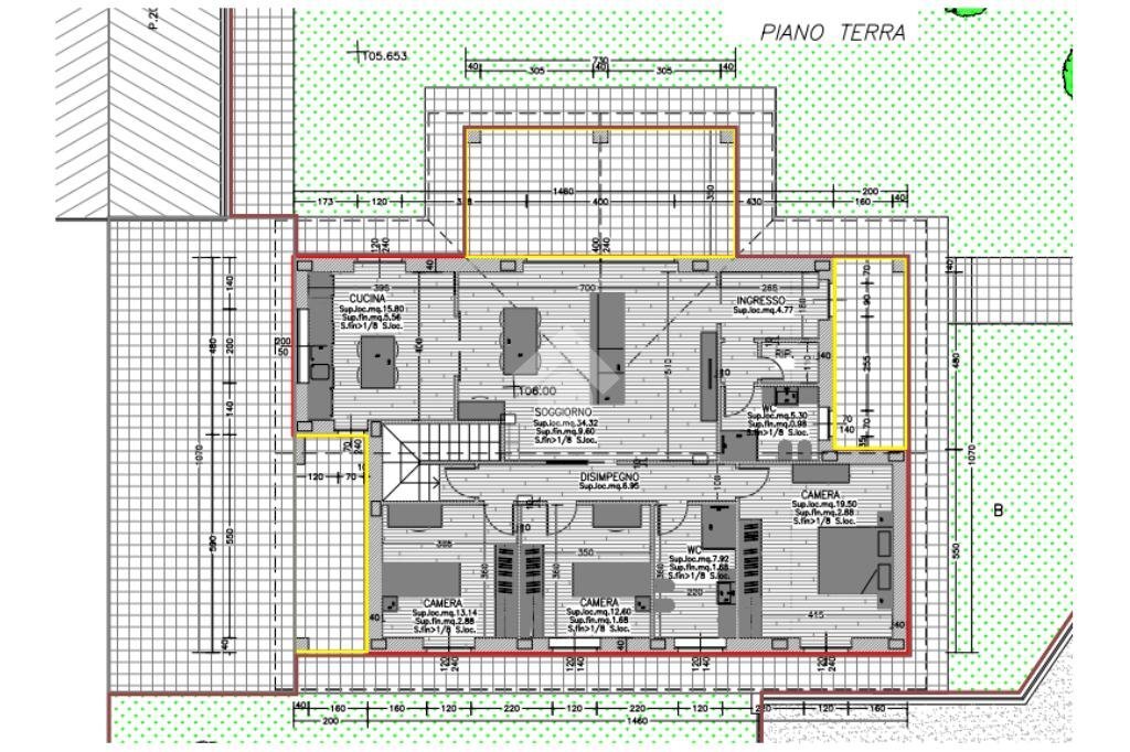Villa Via Faustina Mazzetti, Riva presso Chieri - planimetria 1