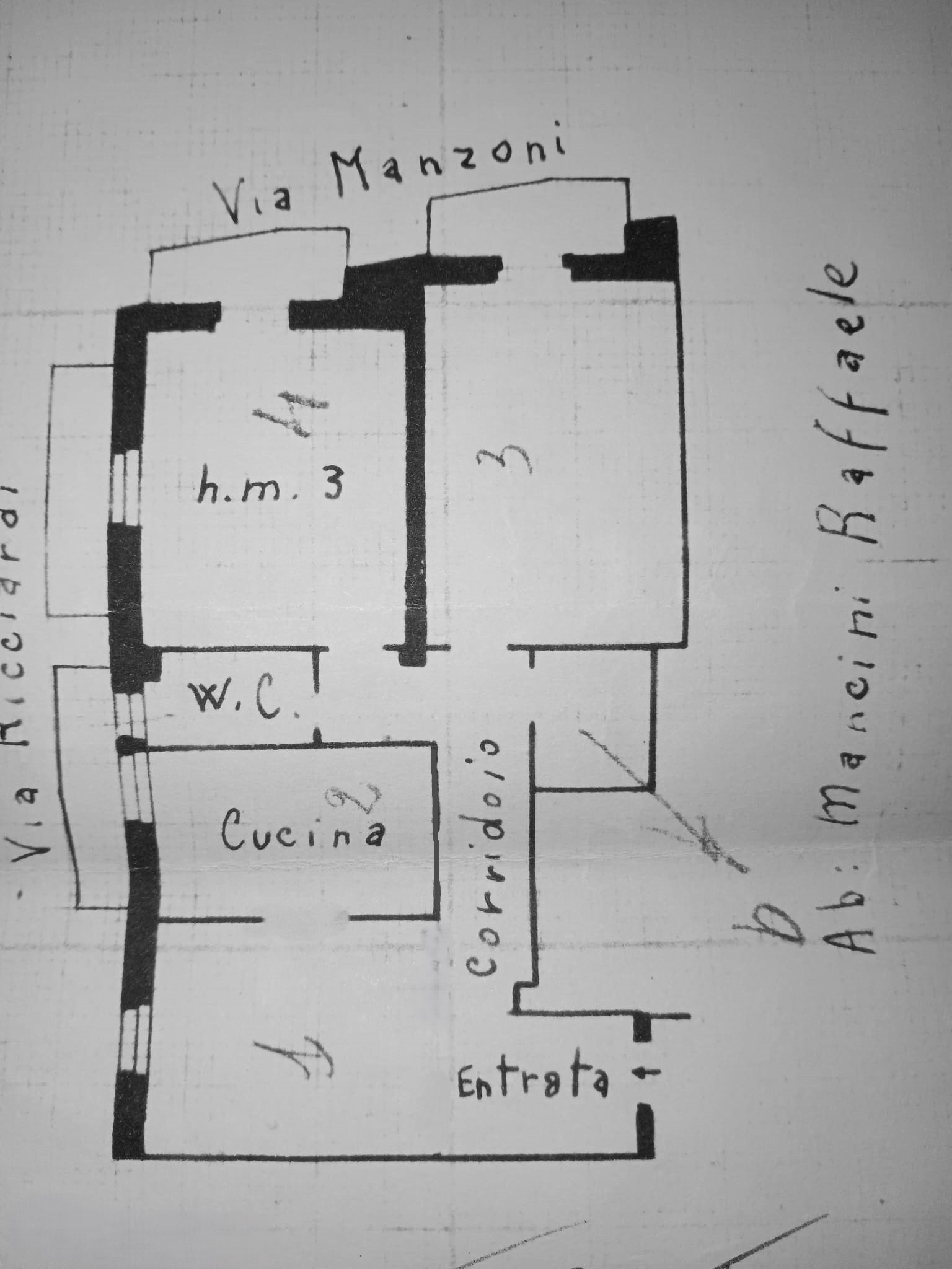Trilocale Via Giuseppe Ricciardi, 60, Foggia - planimetria 1