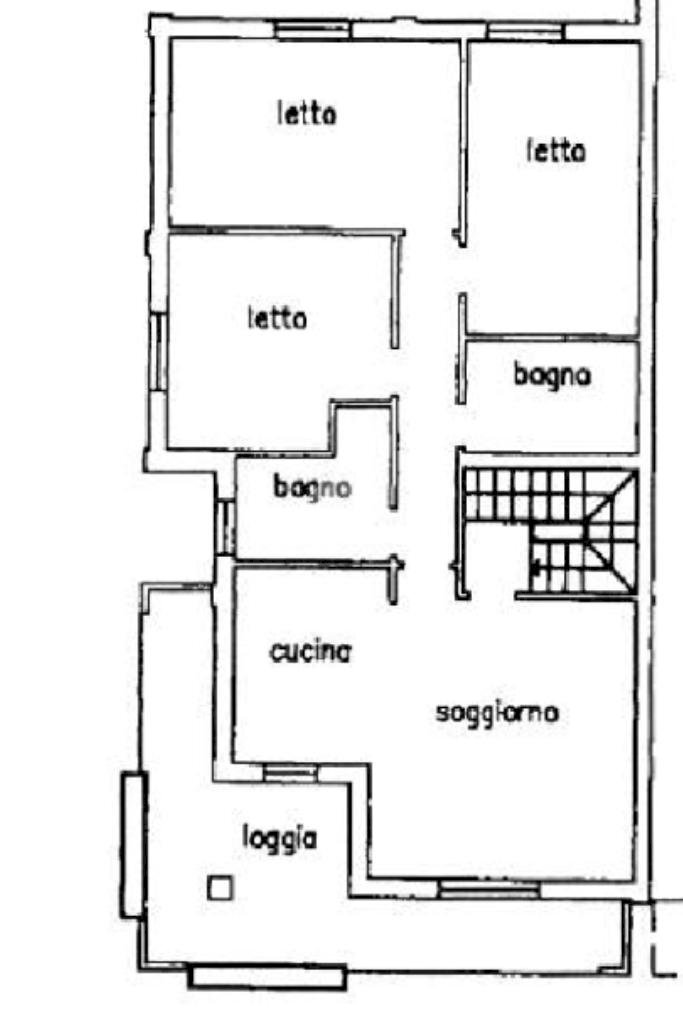 Portion of a house Via Andrea Rivasi, Cavriago - floor plans 1