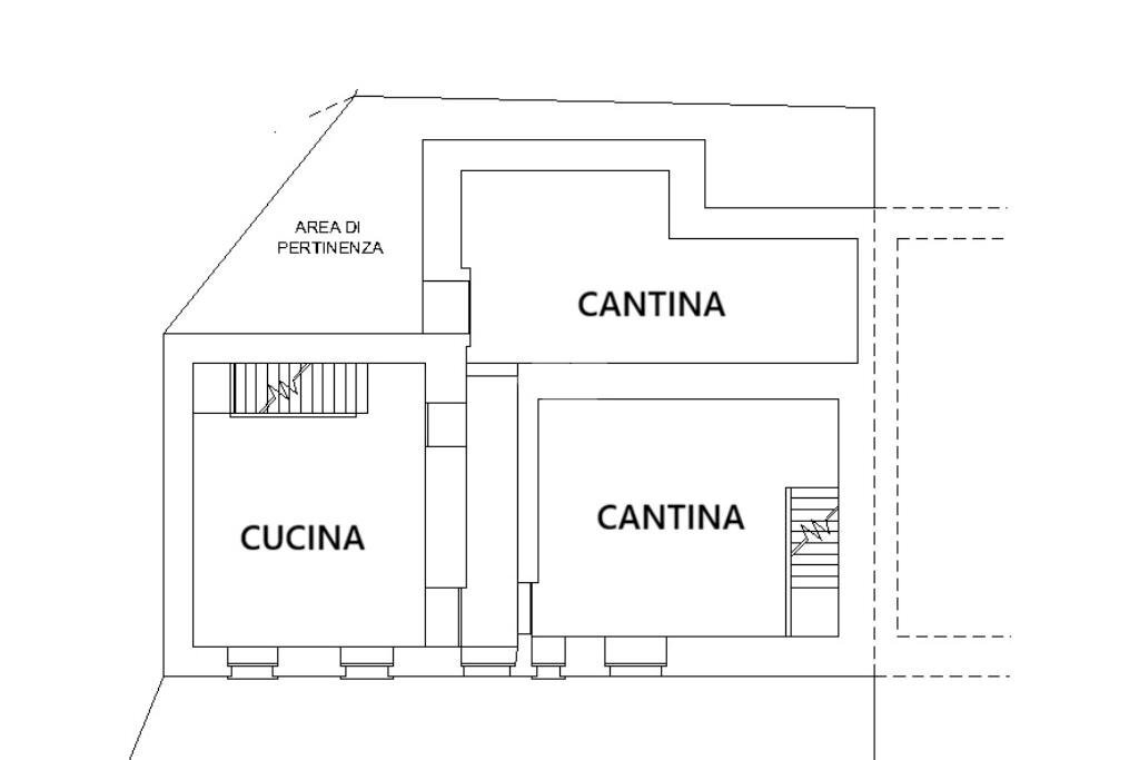 Semi-detached house Via Comba Marasso, Envie - floor plans 1
