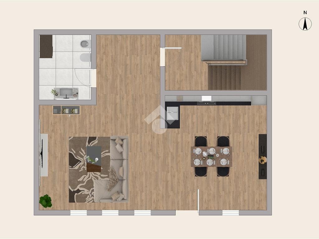 Semi-detached house Via Comba Marasso, Envie - floor plans 1