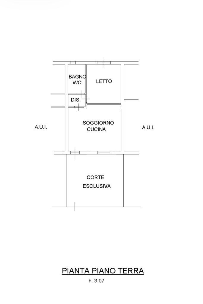 Bilocale Via Vesuvio, Cervia - planimetria 1