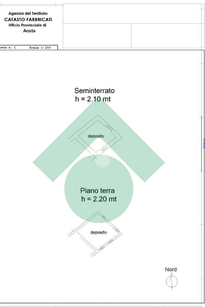 Casa semi indipendente La Balma, Quart - planimetria 1