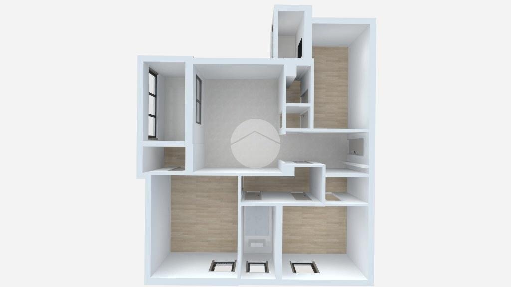 Trilocale Via Sporting Mirasole, Opera - planimetria 1