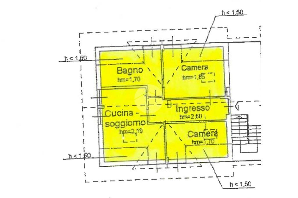 Three-room apartment Via romana, Almese - floor plans 1