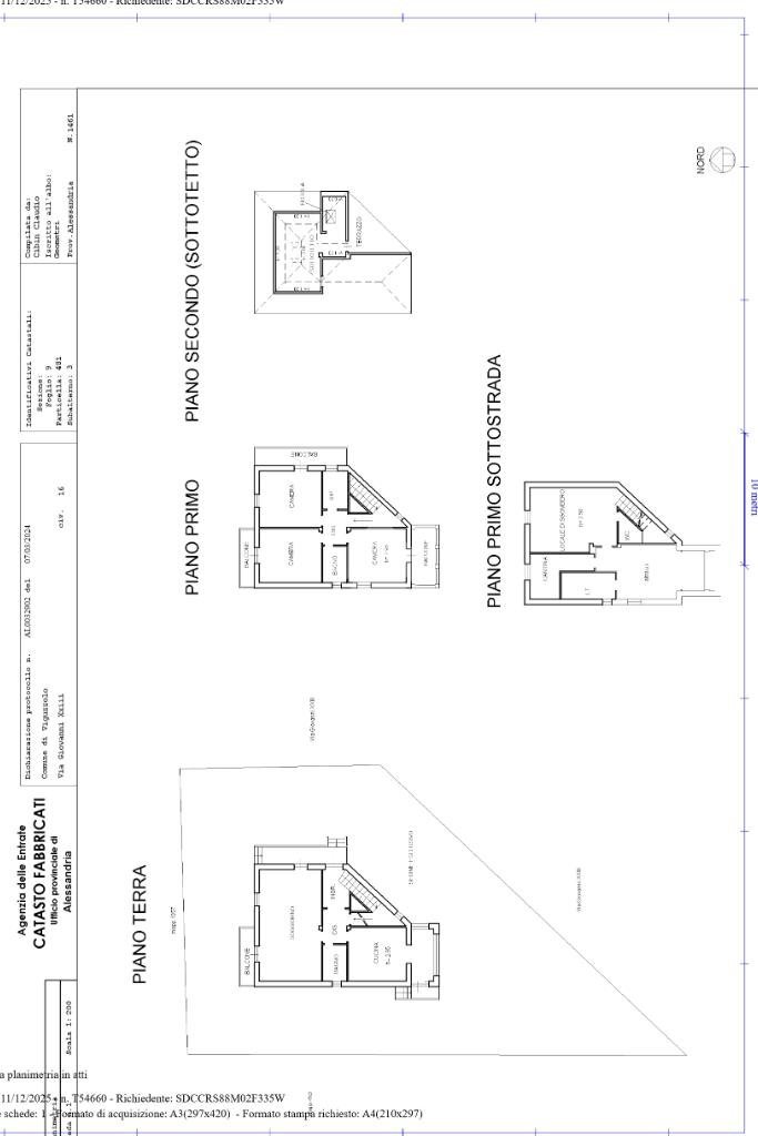 Villa Via Papa Giovanni XXIII, Viguzzolo - planimetria 1