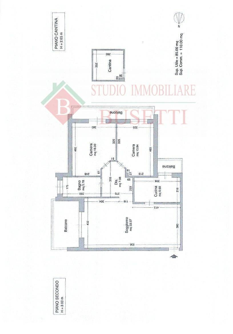 Foto 6 - Trilocale viale Don Minzoni
 
46, Castellanza - planimetria 1