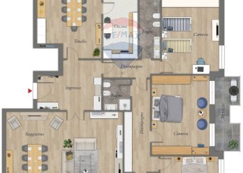 Pianta 2D - Appartamento Viale John Fitzgerald Kennedy
 
75, Bari - foto 31