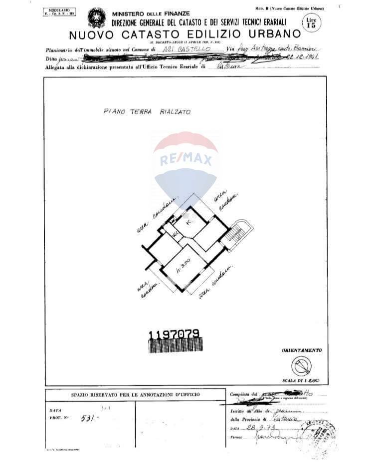 Pianta 2D - Appartamento Via Livorno
 
77, Aci Castello - planimetria 1
