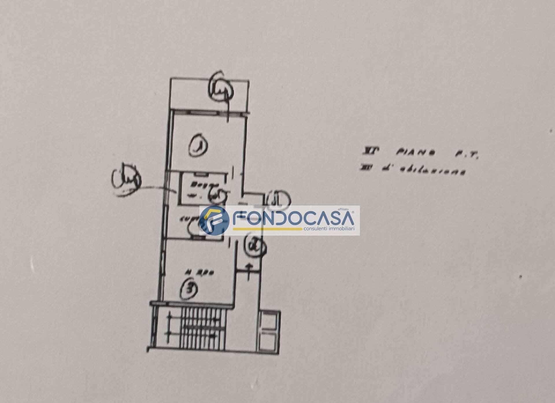 scheda catastale - Three-room apartment galleria leonardo da vinci, Massa - floor plans 1