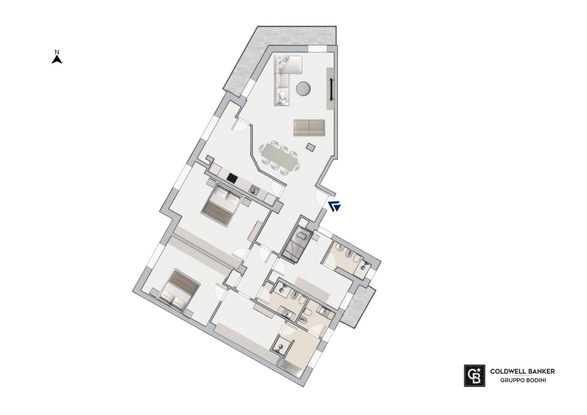 Foto 25 - Quadrilocale Via Sardegna
 
43, Milano - planimetria 1