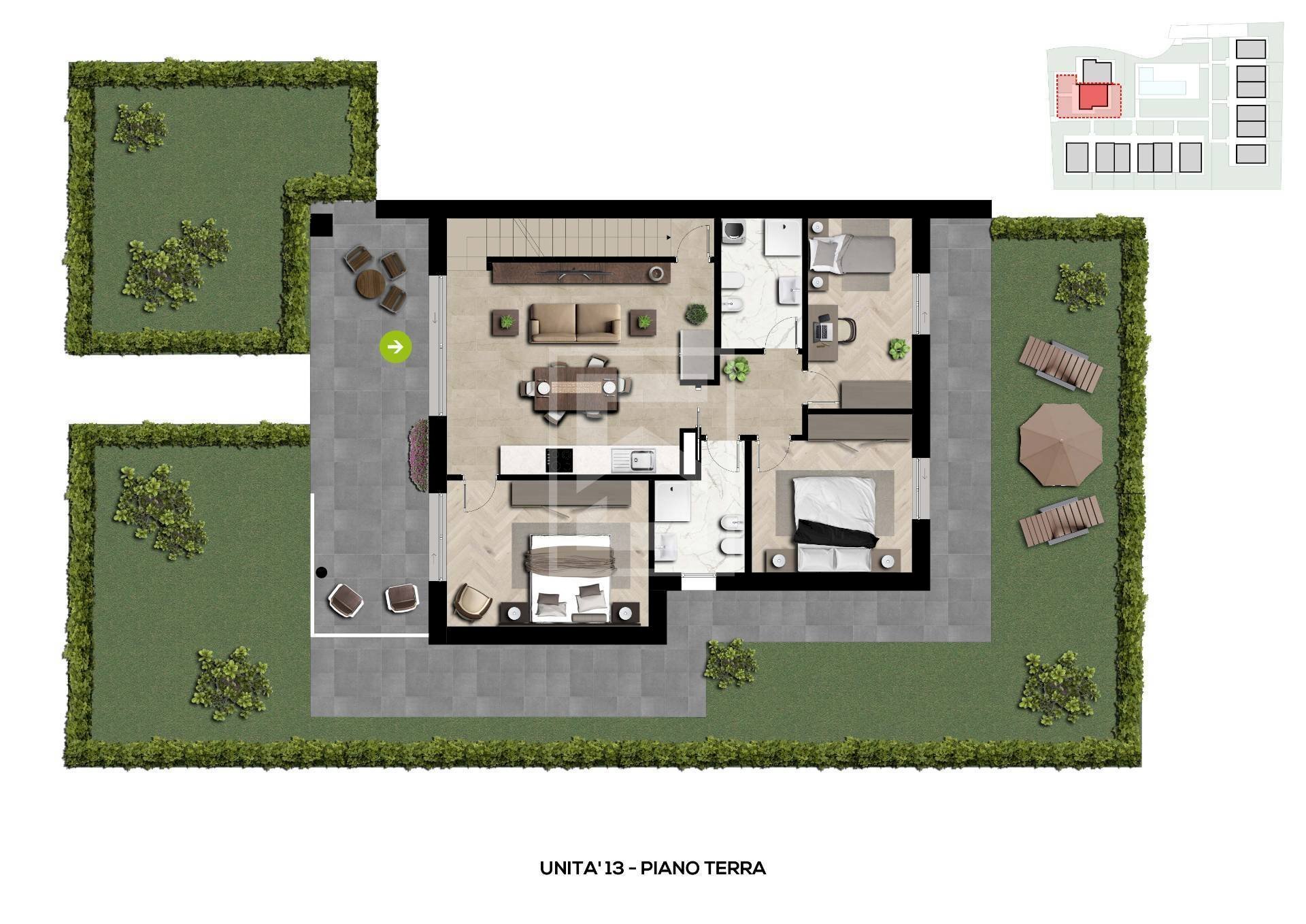 Foto 29 - Casa semi indipendente VIA FORTE FENILAZZO
 
4, Castelnuovo del Garda - planimetria 1