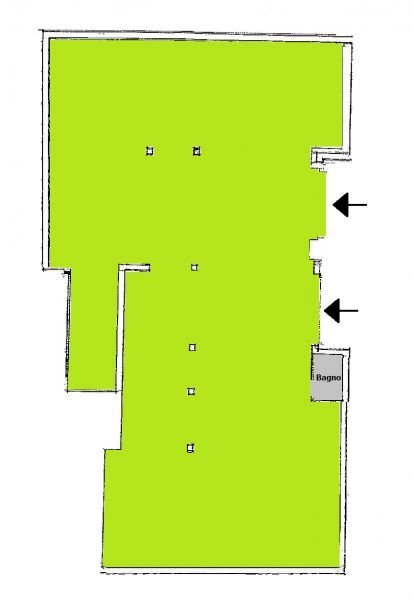 Planimetria magazzino - Warehouse Via Baracca, Prato - floor plans 1