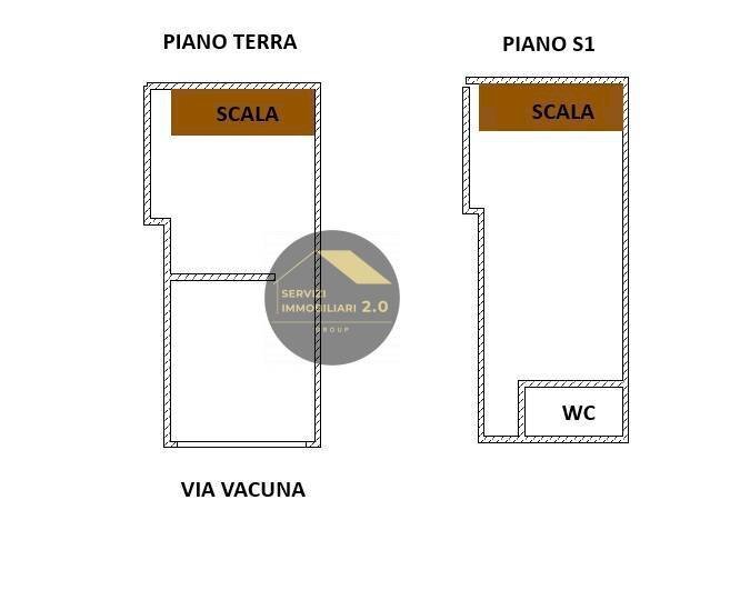 Foto 22 - Commercial Premises VIA VACUNA
 
42, Roma - floor plans 1