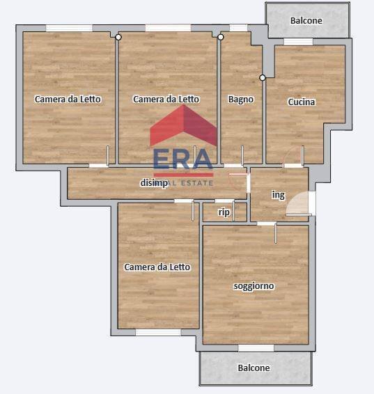 Foto 19 - Quadrilocale via Benvenuto Cellini
 
28, Corsico - planimetria 1