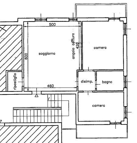 Trilocale corso Umberto I, 59, Gambolò - planimetria 1