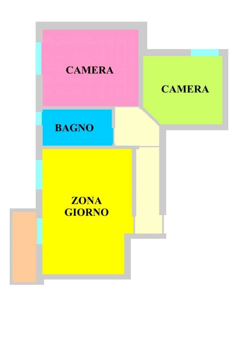 305 - Trilocale via Amendola, Paullo - planimetria 1