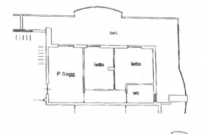 pianta appartamento - Appartamento Martinsicuro - planimetria 1