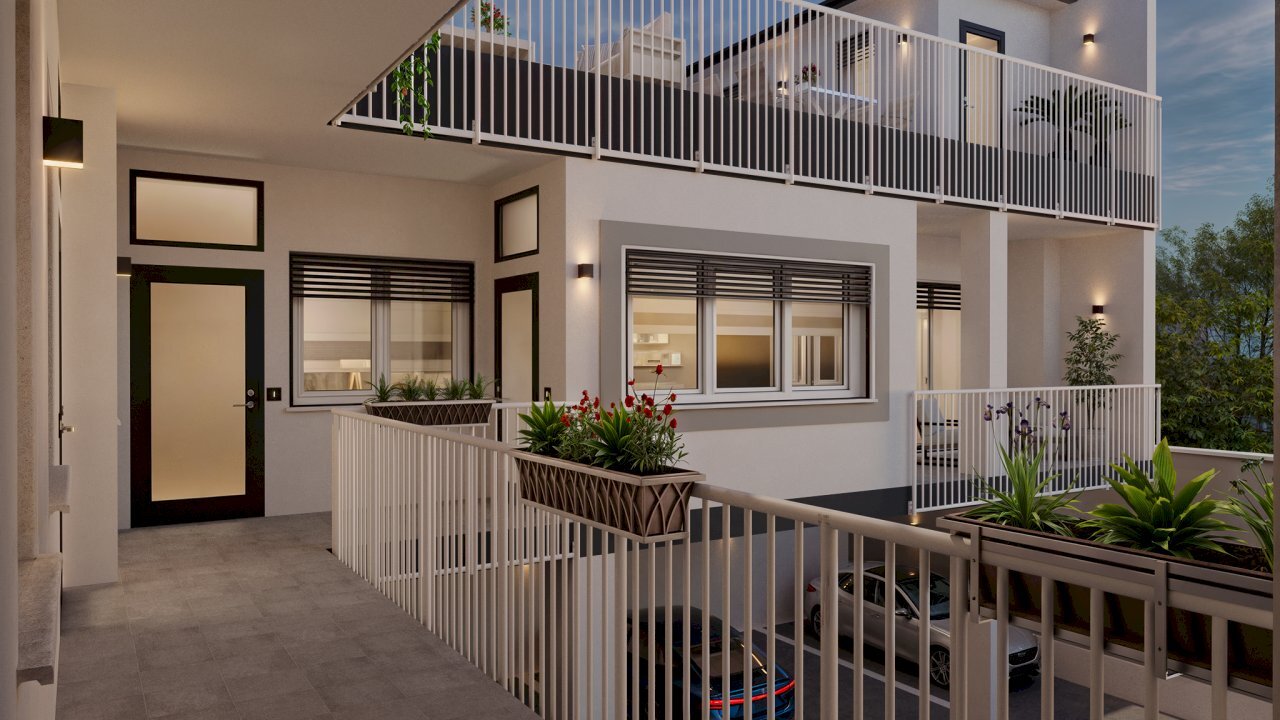 facciata - Bilocale Via Trento  33, Lissone - planimetria 1