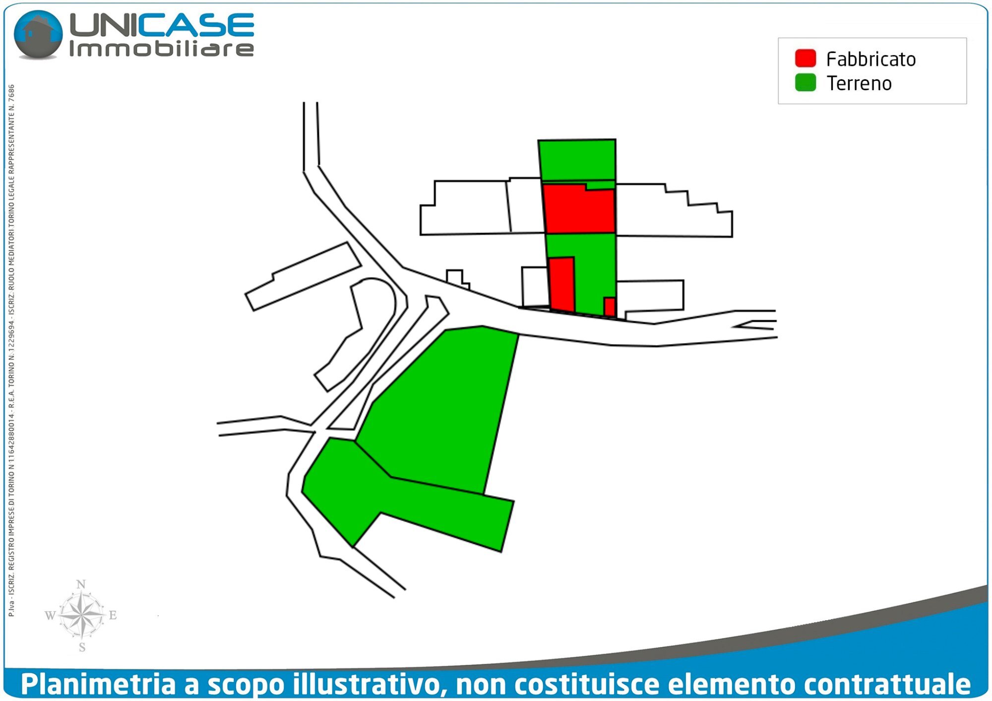 Estratto di mappa - Casa indipendente via Rocco, 96, Prarostino - planimetria 1
