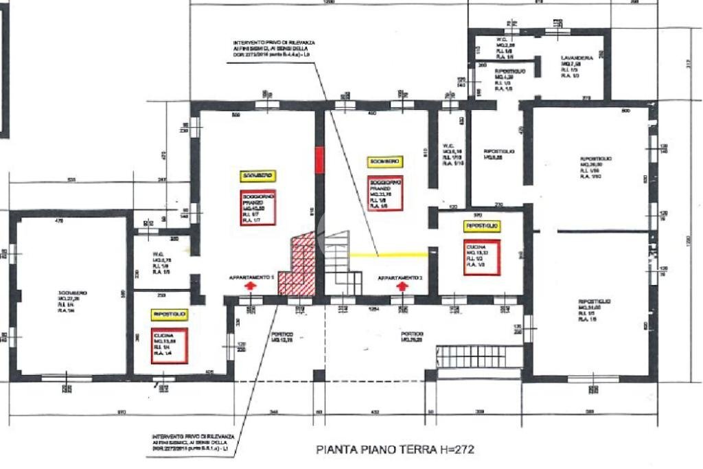 Villa Via Montalbano, Santarcangelo di Romagna - planimetria 1