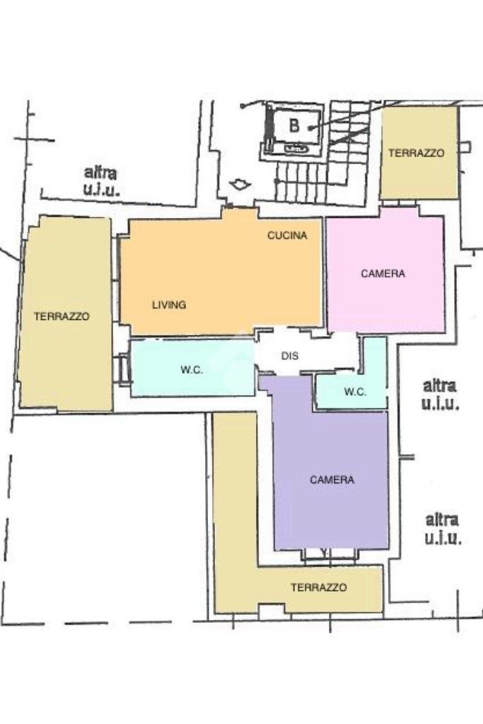 Three-room apartment Via Asinari Di Bernezzo, Torino (neighborhood Parella) - floor plans 1