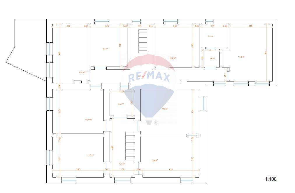 Pianta 2D - Casa indipendente San Michele Mondovì - planimetria 1