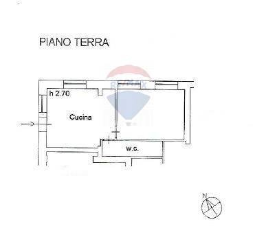 Pianta 2D - Two-room apartment Via Caduti di Via Fani, Poggio Picenze - floor plans 1