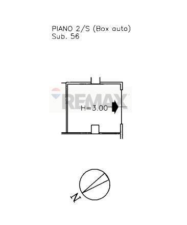 Pianta 2D - Box Piazzale Domenico Bruno, Modica - floor plans 1