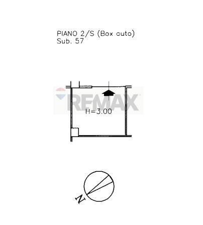 Pianta 2D - Box Piazzale Domenico Bruno, Modica - planimetria 1