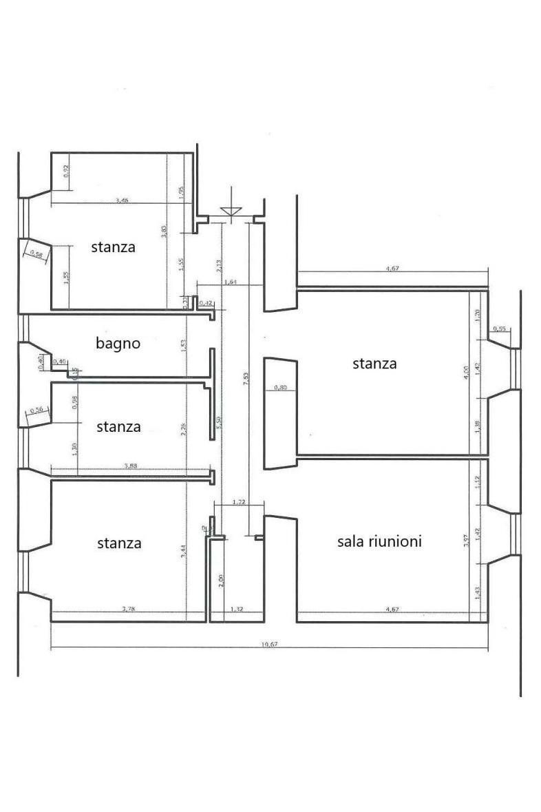 Ufficio piazza dei Prati degli Strozzi, 33, Roma - planimetria 1