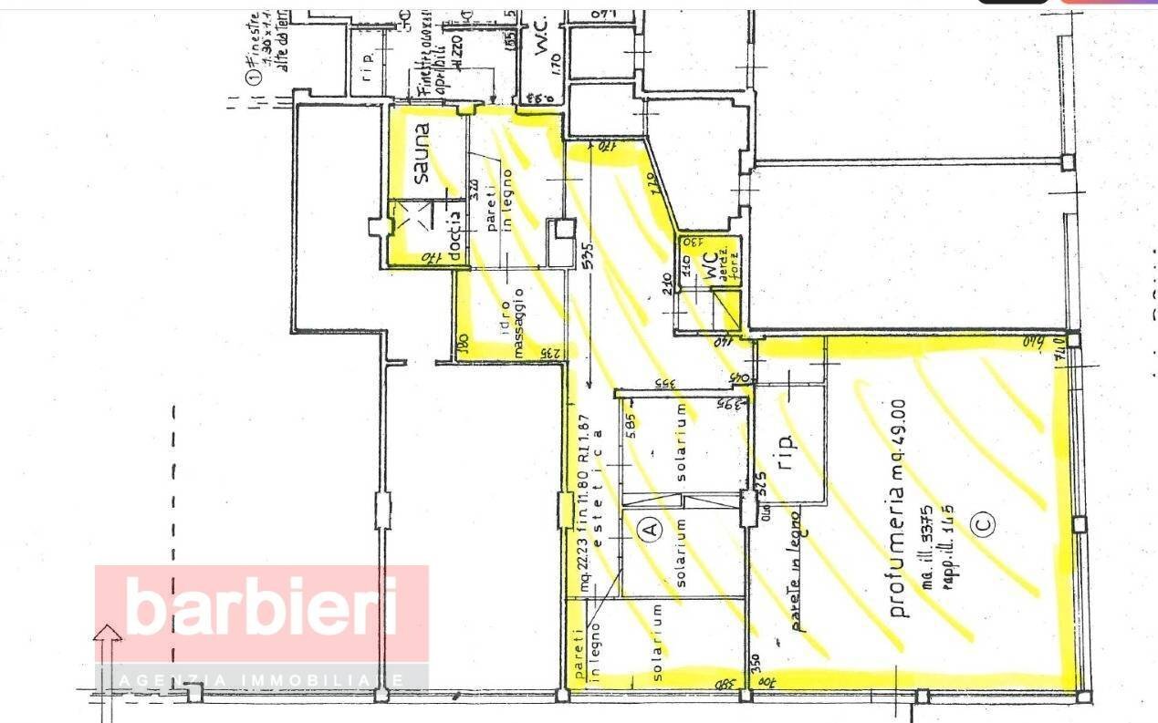 Foto 4 - Locale Commerciale Viale Volturno
 
39, Cervia - planimetria 1