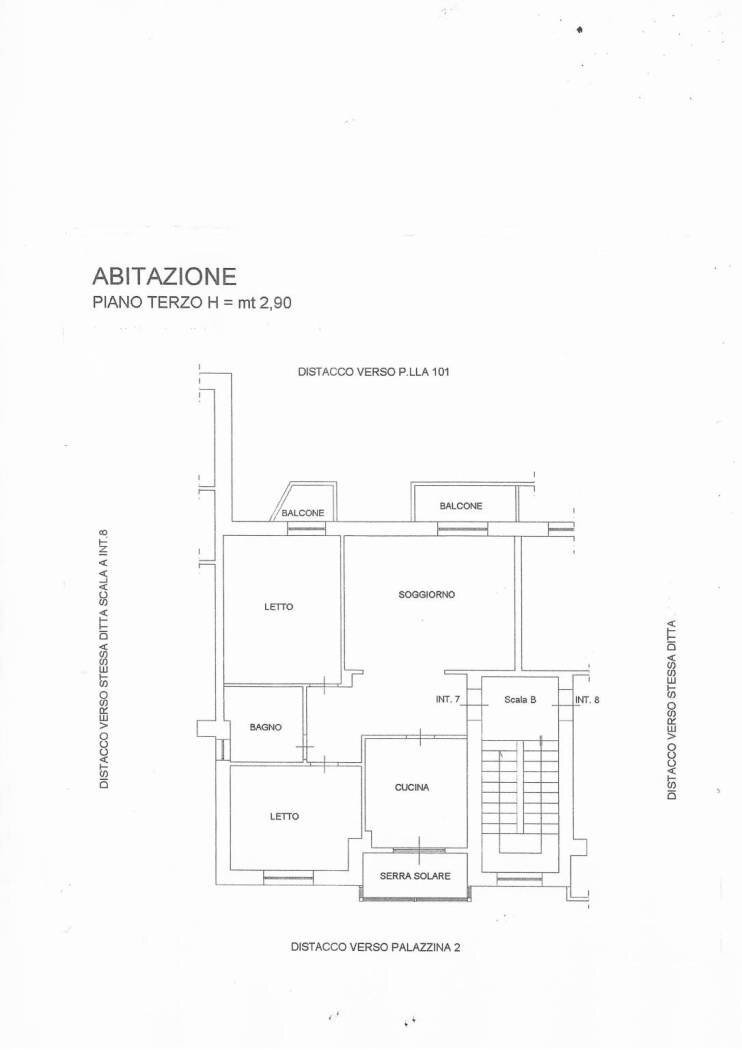 Trilocale via Taigete, 14, Anzio - planimetria 1