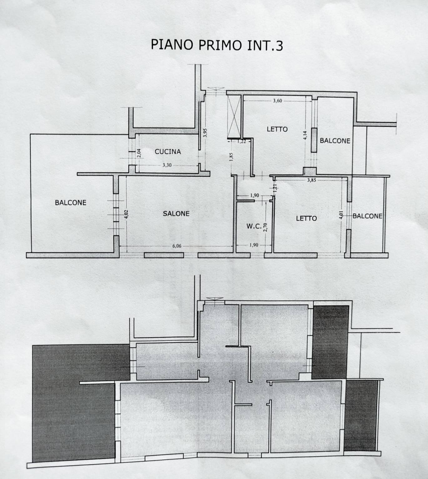 Three-room apartment via Ardeatina, 357, Anzio - floor plans 1