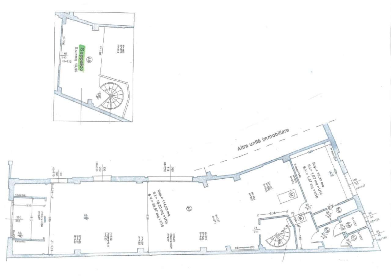 planimetria - Office via Zanardi, Bologna (neighborhood Lame) - floor plans 1