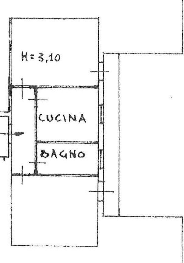 Three-room apartment viale Piacenza, 45, Parma (neighborhood Pablo) - floor plans 1