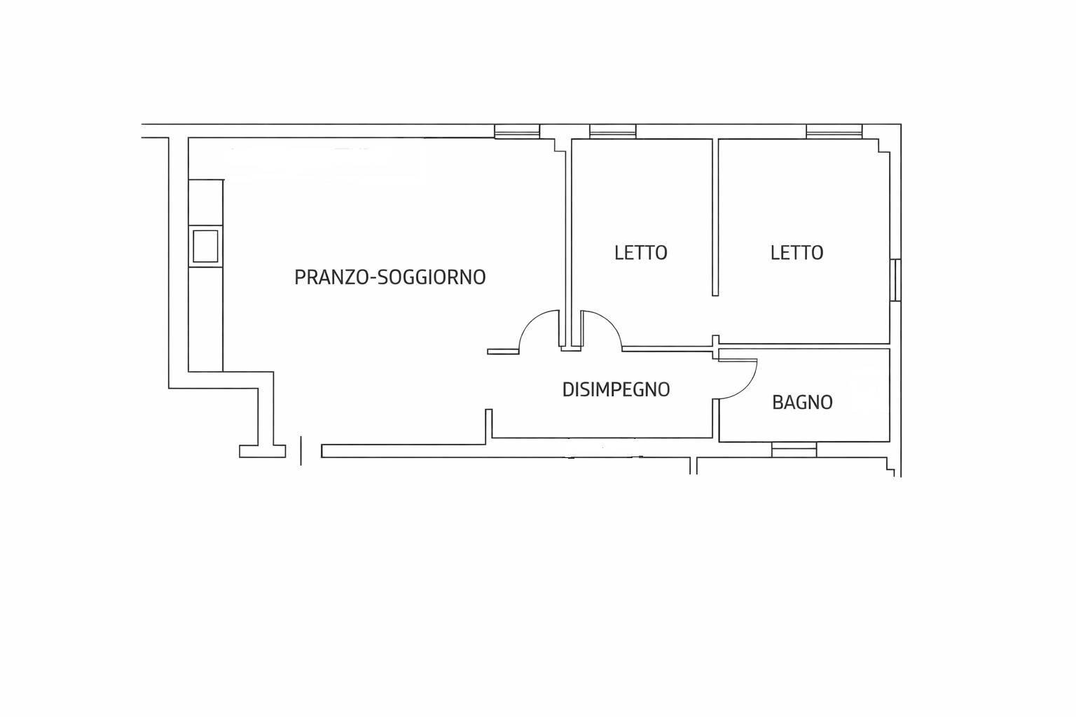Foto 30 - Trilocale Via Navigazione, Ferrara - planimetria 1