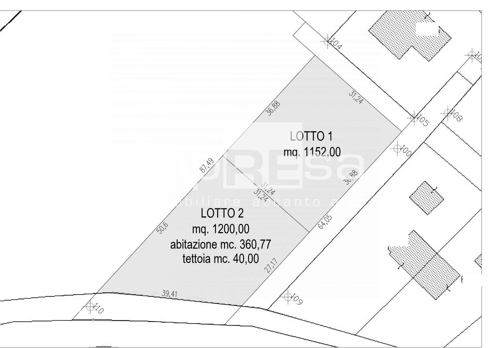 Foto 9 - Terreno edificabile Via San Cipriano, Roncade - planimetria 1