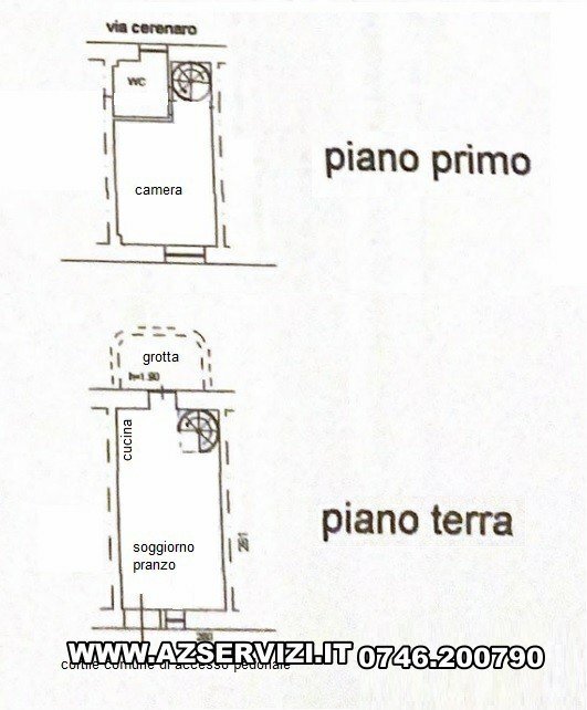 Two-room apartment via Cerenaro, 17, Rieti - floor plans 1