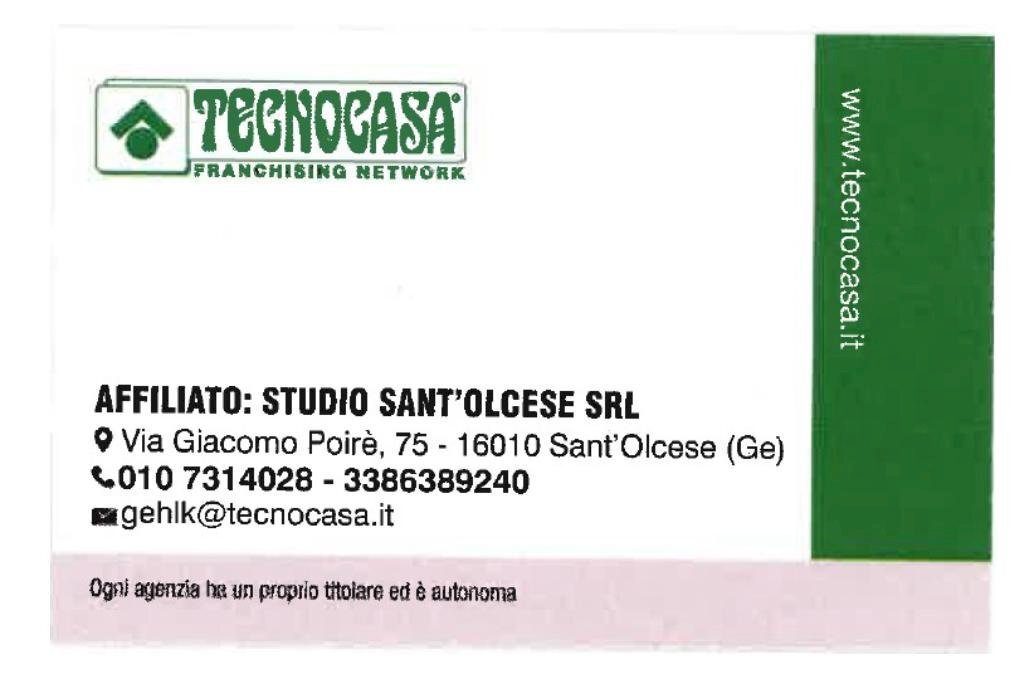 Quadrilocale Via G. Brodolini, Sant'Olcese - planimetria 1