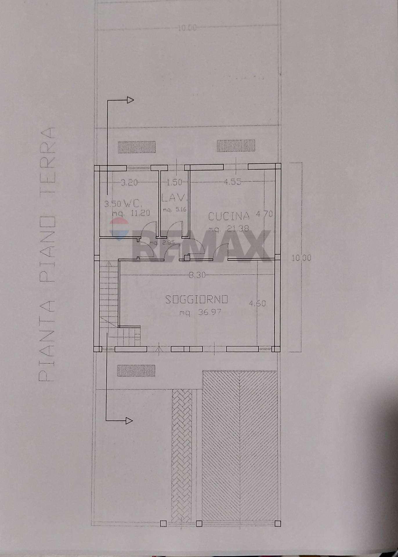 Pianta 2D - Terreno edificabile contrada Scala Vecchia, Paterno - foto 1