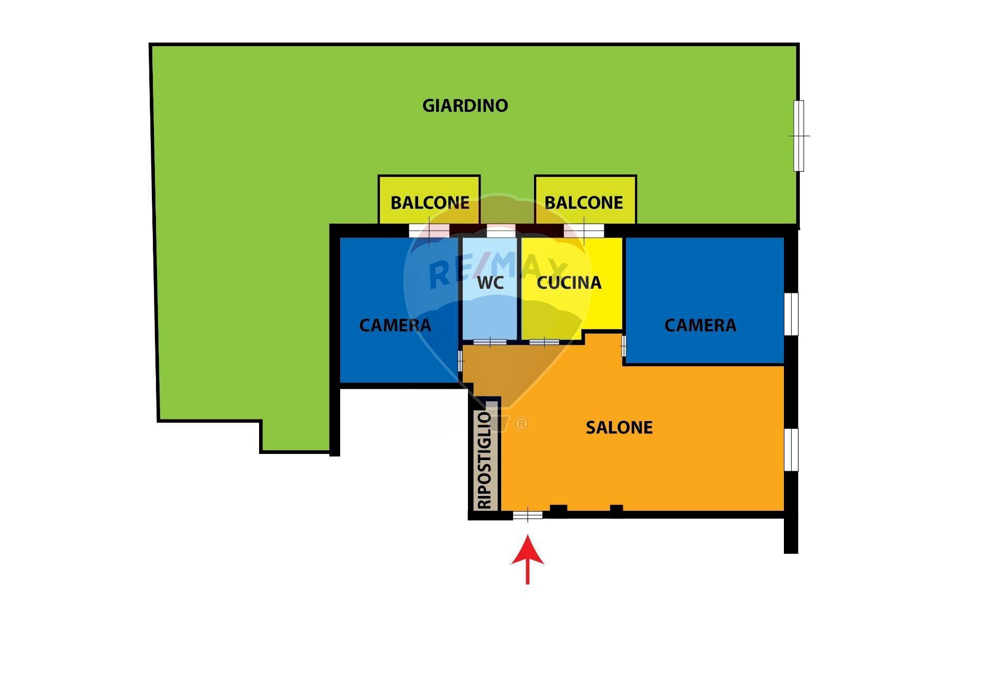 Pianta 2D - Appartamento Castellammare di Stabia - planimetria 1