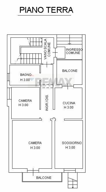 Pianta 2D - Trilocale Via Benedetto Antelami
 
32, Salsomaggiore Terme - planimetria 1